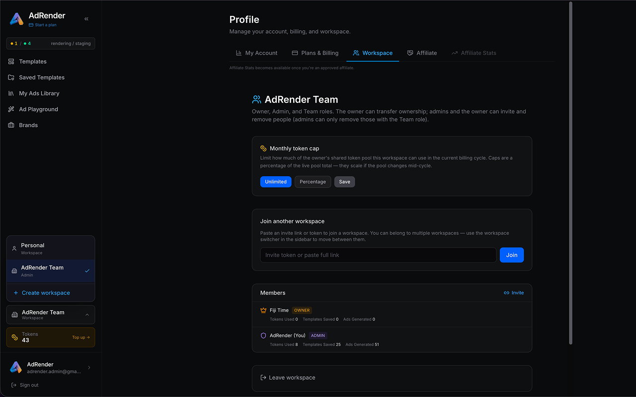 [IMAGE 22] About: Workspaces expanded